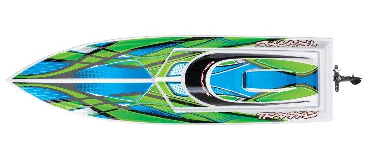 Traxxas Blast Elbåt RTR TQ Grön med Batteri & USB-C Laddare - 5