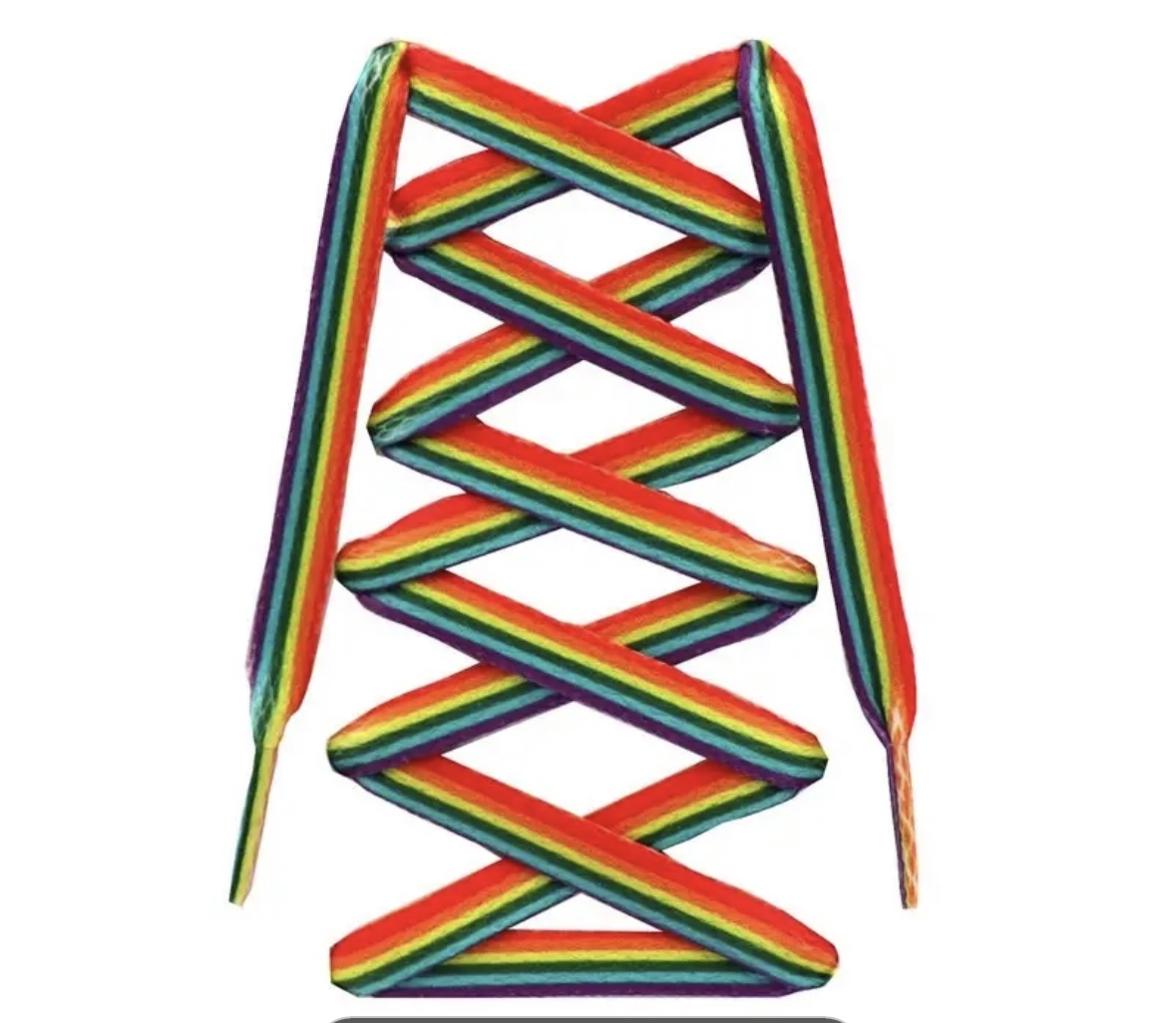 Skosnören 160 cm, regnbåge