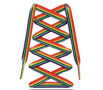 Skosnören 160 cm, regnbåge