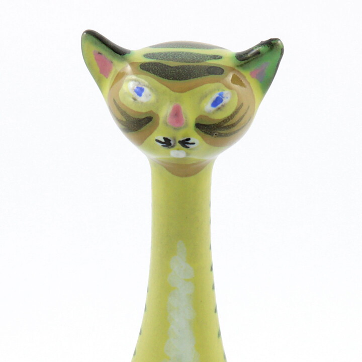 Dorothy Clough (1956) Tall Yellow Cat 23 cm