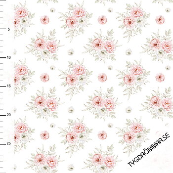 PINK ROSES -  RIBBED