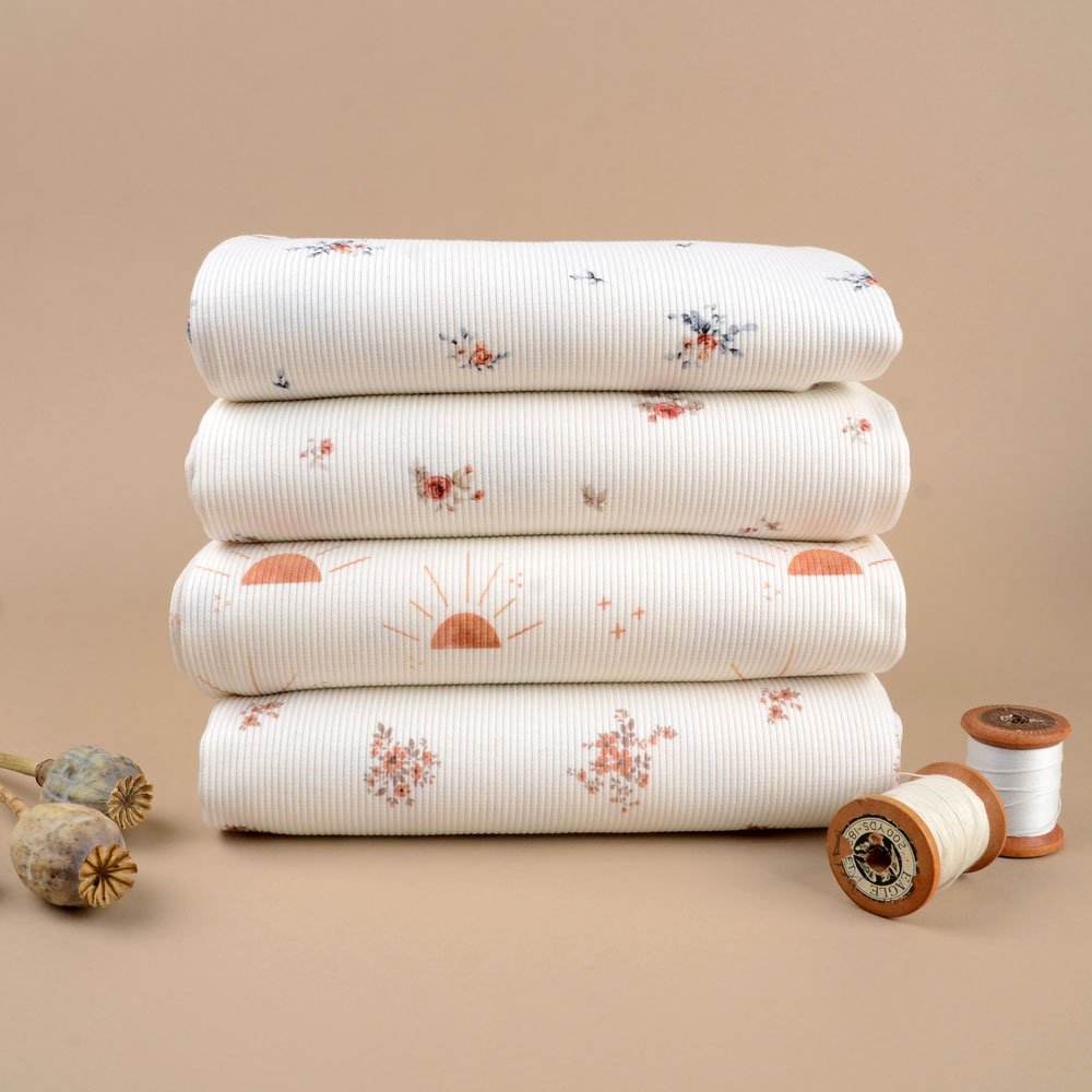 RUSTY FLORALS -  RIBBED - 4