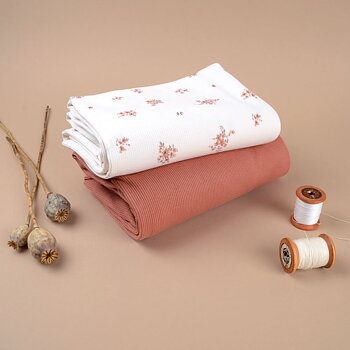 RUSTY FLORALS -  RIBBED