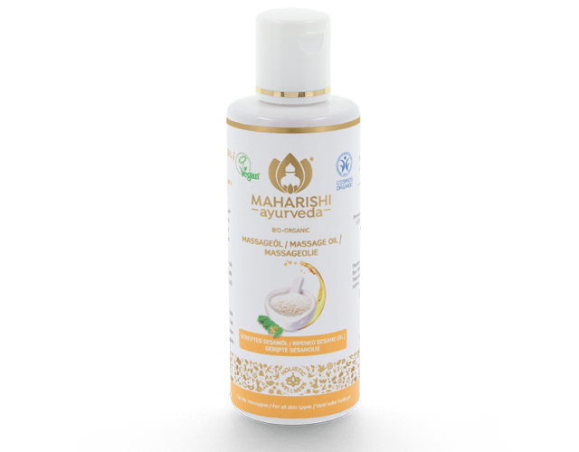 Maharishi Ayurveda Sesamolja färdigmognad eko, 200 ml Massageolja Naturlig Veda Lila
