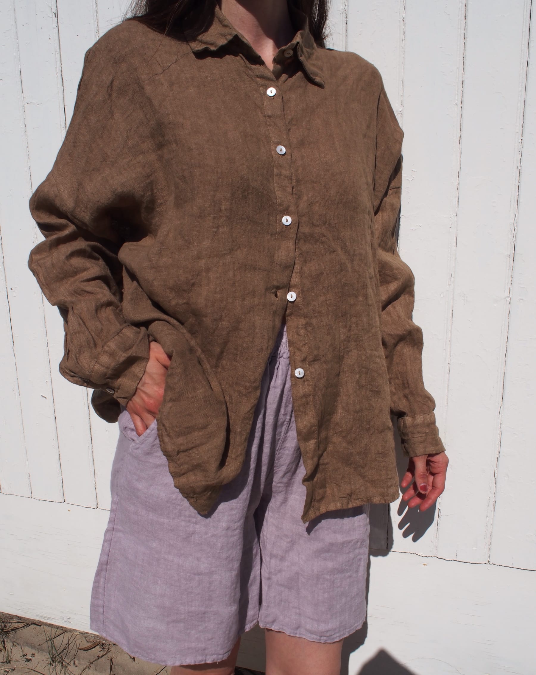 Linen shirt GIA - Black - 4