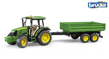 John Deere 5115M med tippsläp