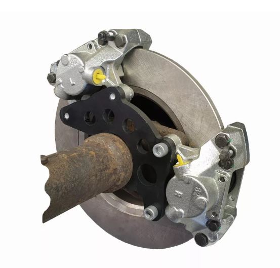 Bromsoksadpater för dubbla bromsok Volvo 240, 740, 940 med org 7/940 ok - 3
