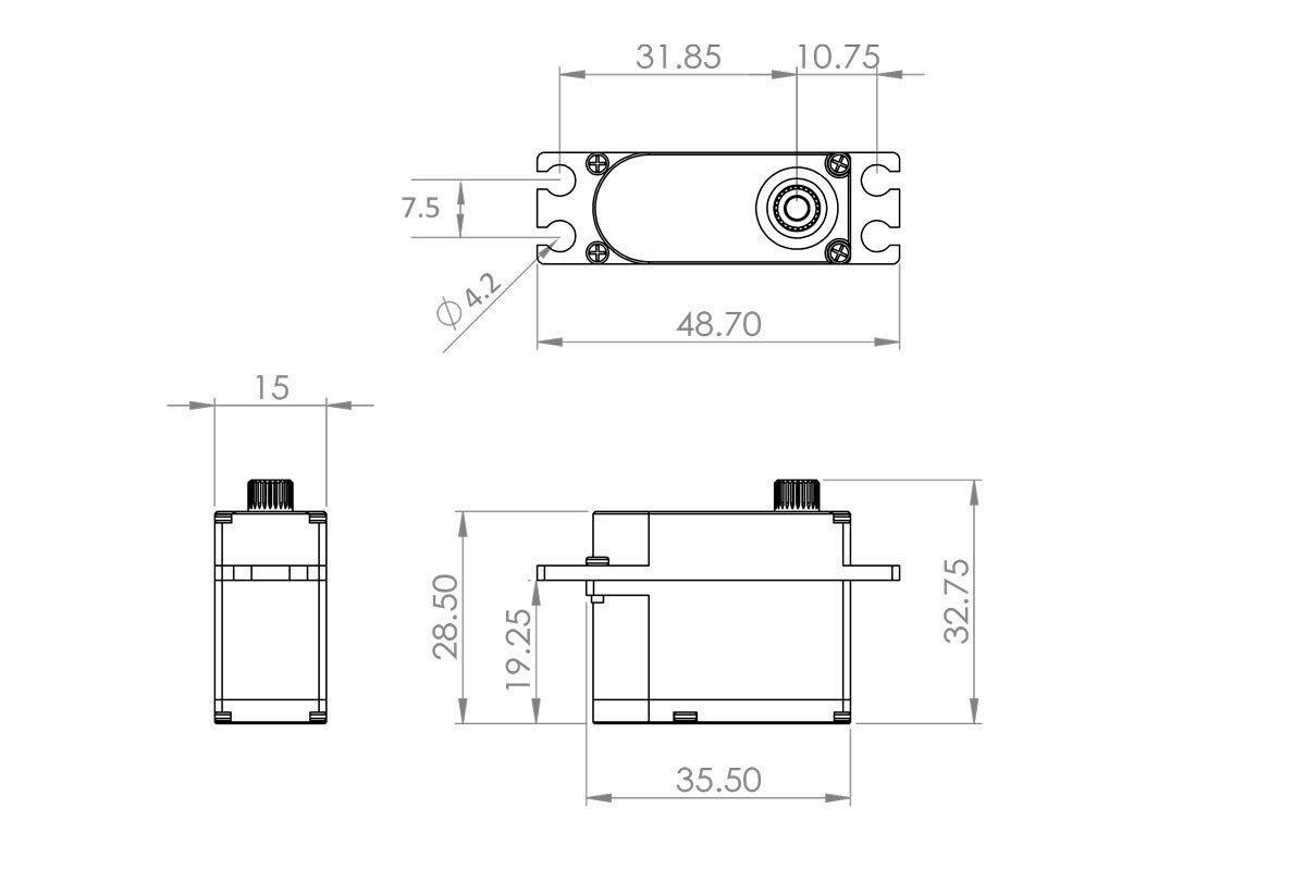 HV9767 0.07s/60°, 9.4kg.cm - 2