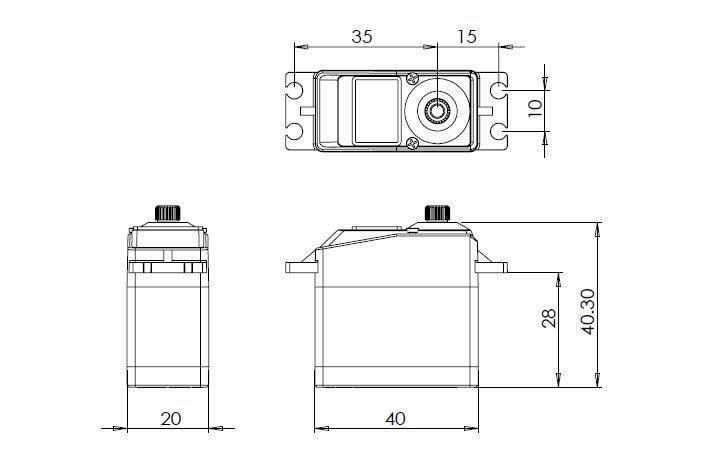MKS HBL665 0.09s/60°, 16.7kg.cm - 2