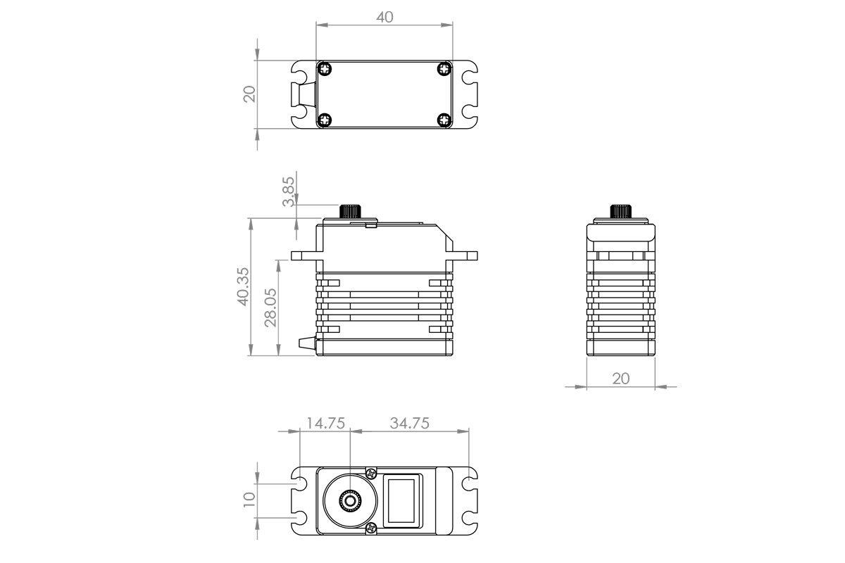 MKS HBL990 0.03s/60°, 6.3kg.cm - 2