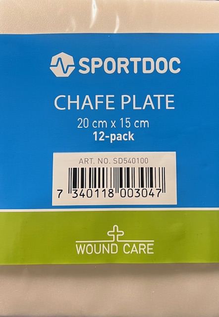 Skavsårsplatta. 20,0 x 15,0 cm Chafe Plate 12 pack Skyddar mot skavsår och blåsor