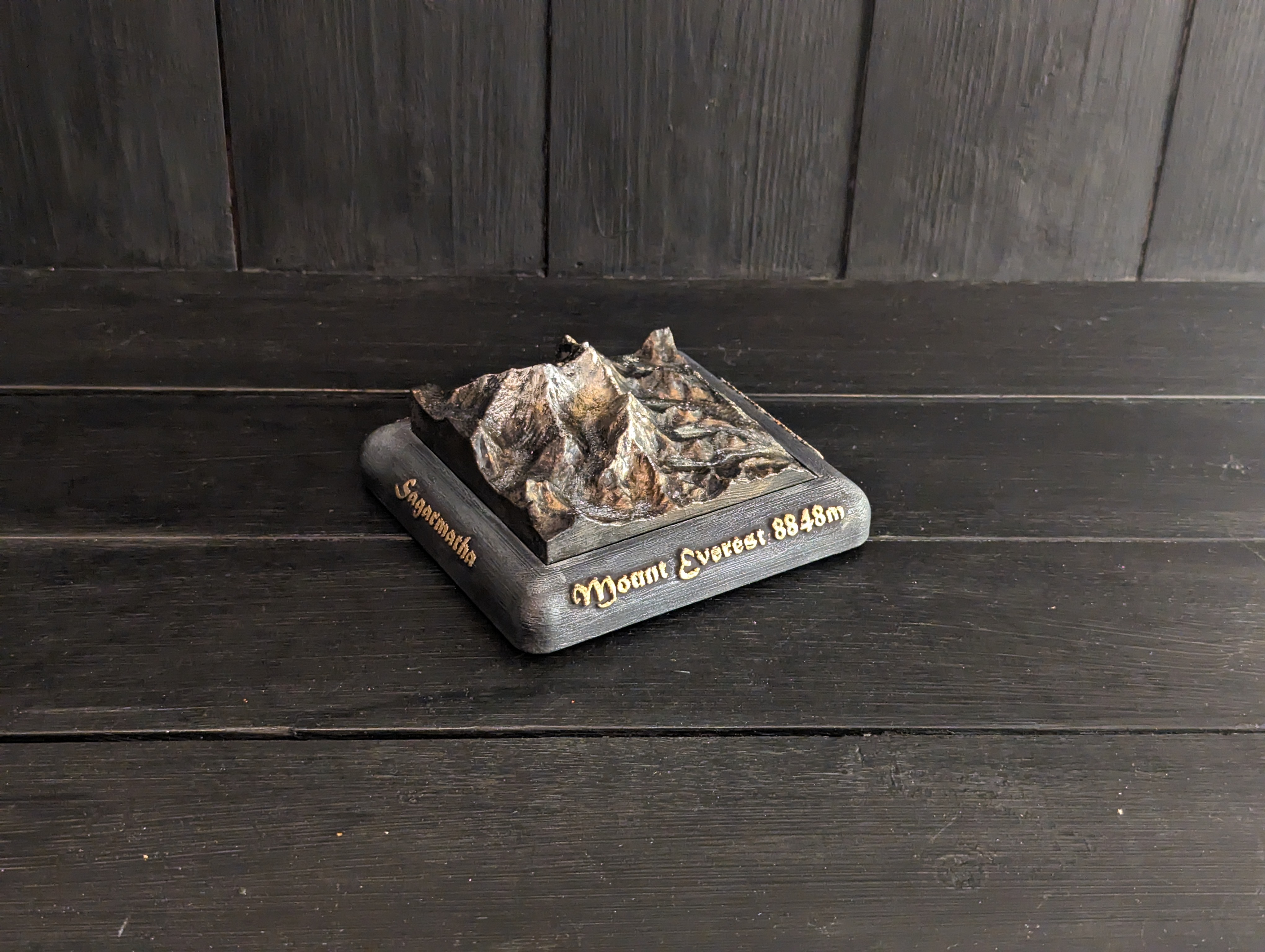 Handmålad 3D modell av Mount Everest  [S] - 7