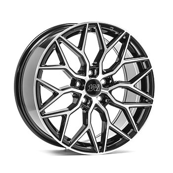 23" 1AV WHEELS ZX12 - GLOSSY BLACK POLISHED TINTED