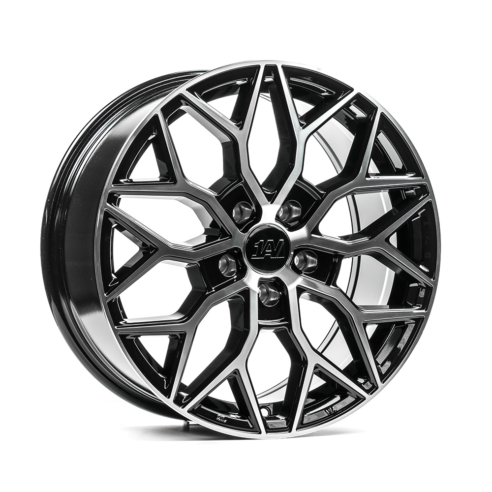 18" 1AV WHEELS ZX12T - GLOSSY BLACK POLISHED 1125 KG