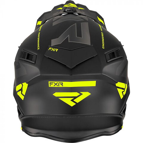 FXR - HELIUM RACE - HJÄLM - Black/Hi-Vis