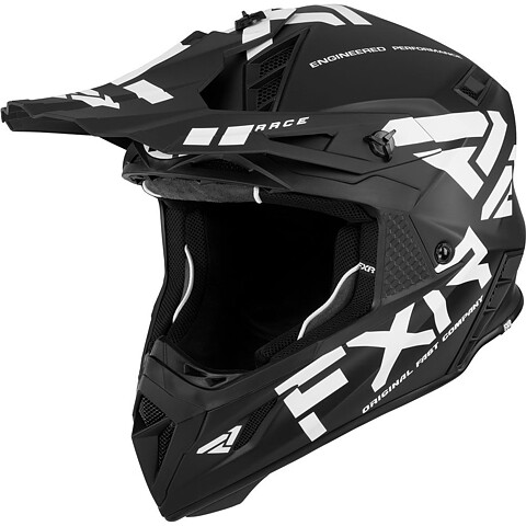FXR - HELIUM RACE - HJÄLM - Black/White
