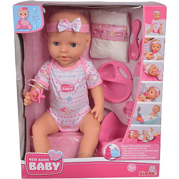 New Born Äta Väta Docka Baby Doll, Tjej