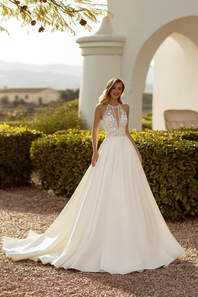 Angela Bianca matt satin kjol 8025 - 3
