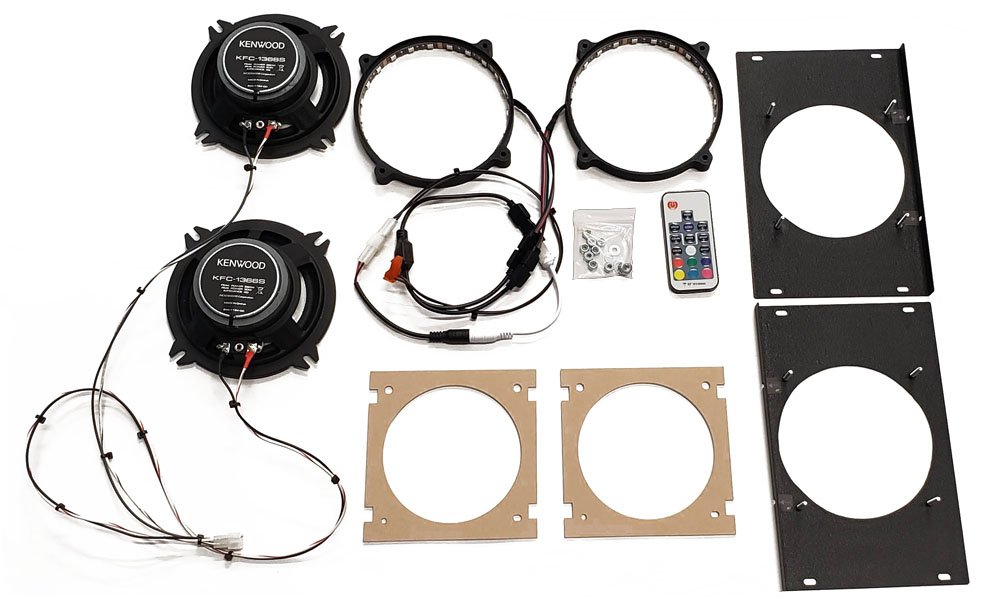 Kenwood Speaker Upgrade & RGB Round Speaker Light Kit for Most Stern SPIKE 2 Pro & Premium Machines - 2