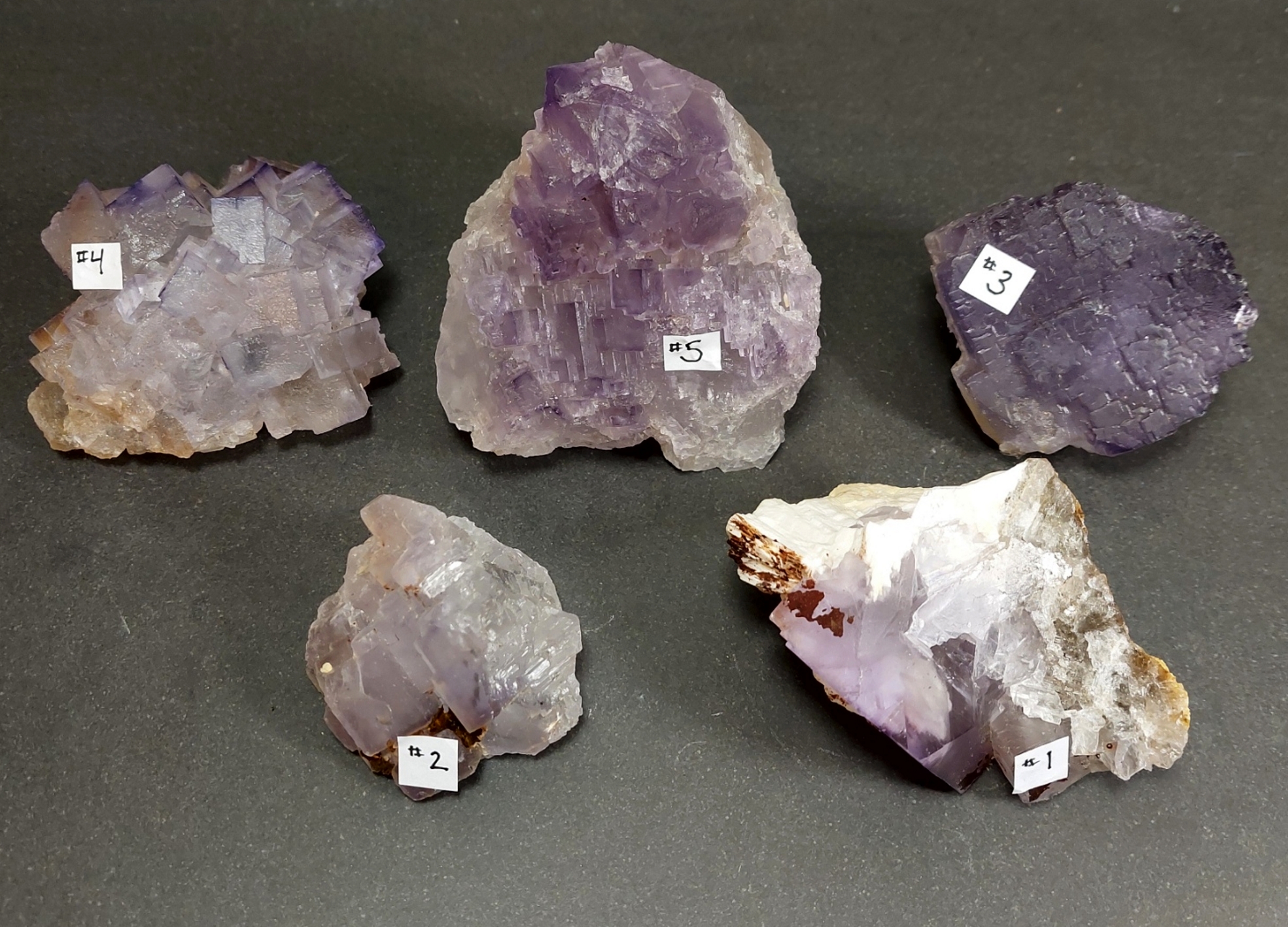 Kubisk Lila  Fluorit Kluster  - "Castle Rune Flourite"