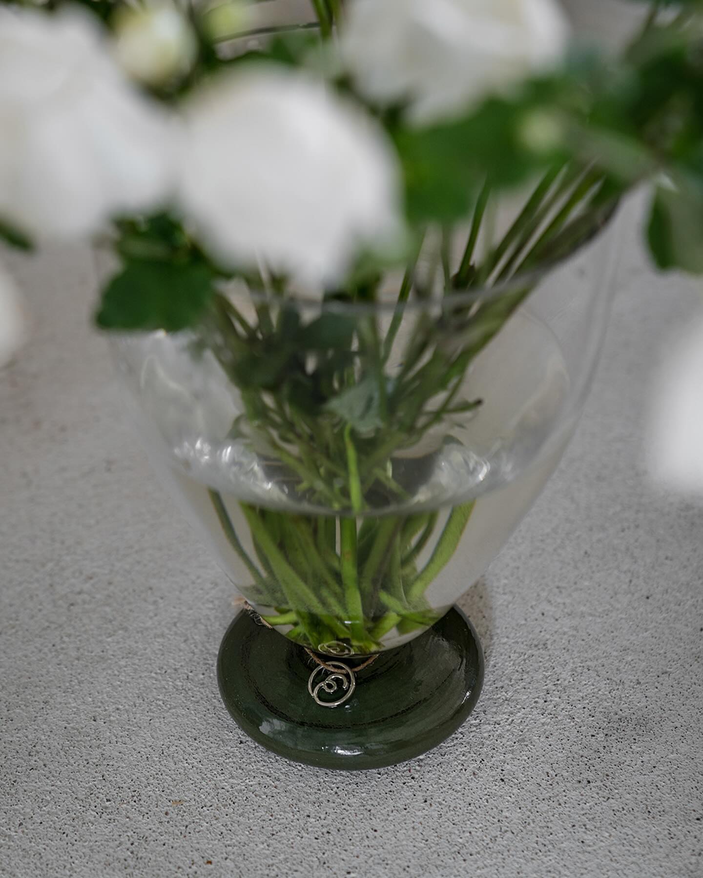 Glass vase - ERNST vase - Base - Green - 15x21 cm - 3