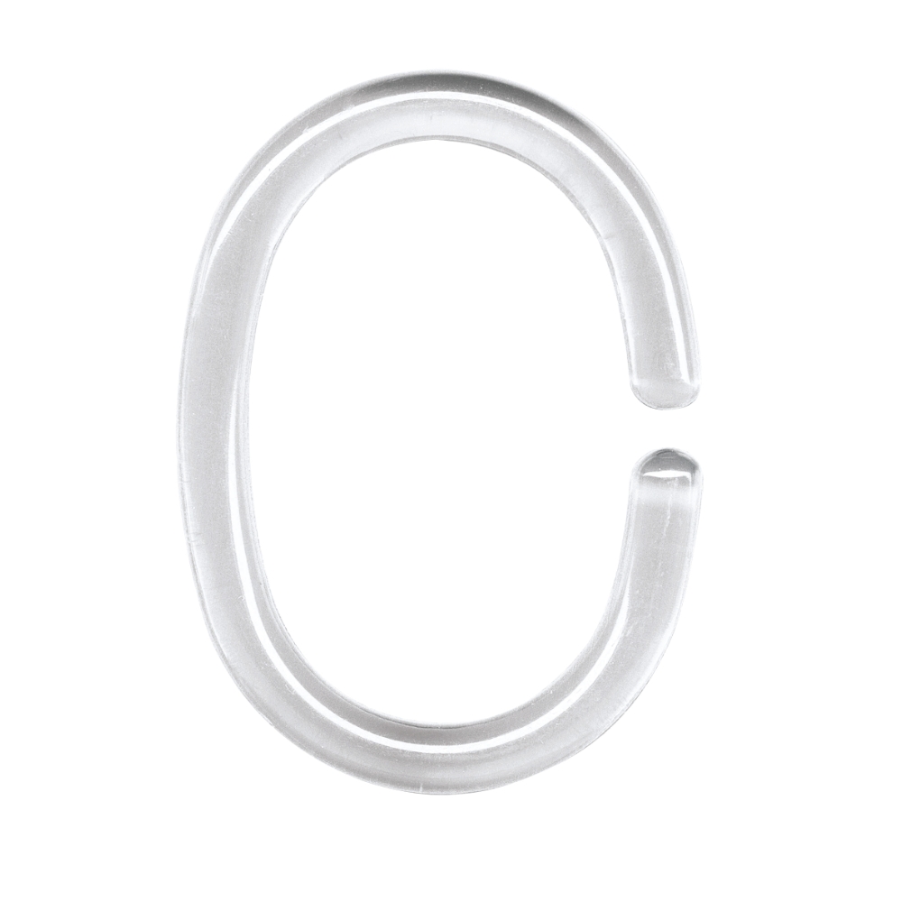 Draperiringar K-W clear 12-pack