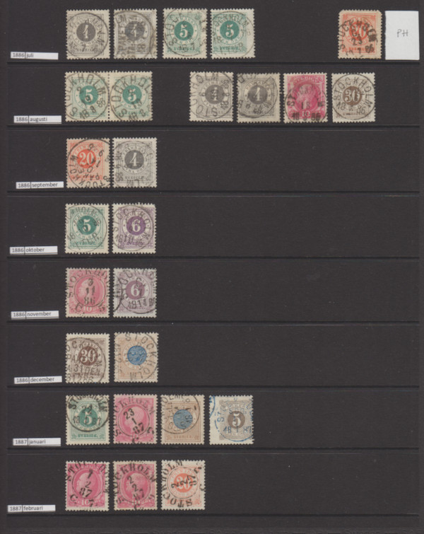 Samling Stockholmsstämplar - 7
