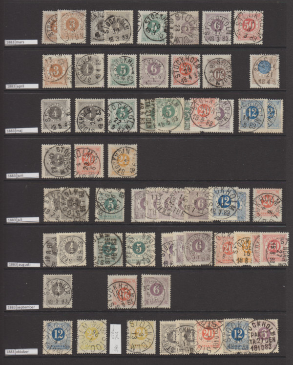 Samling Stockholmsstämplar - 5