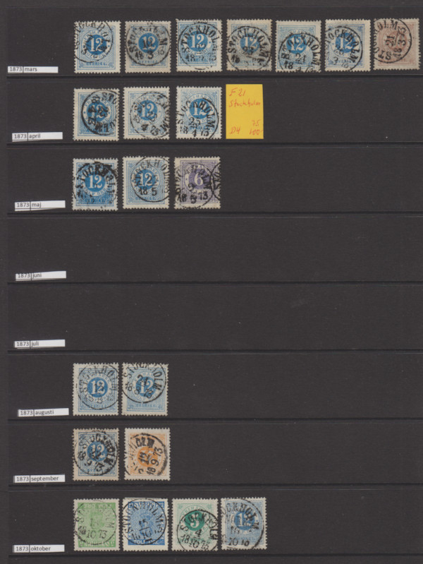 Samling Stockholmsstämplar - 4