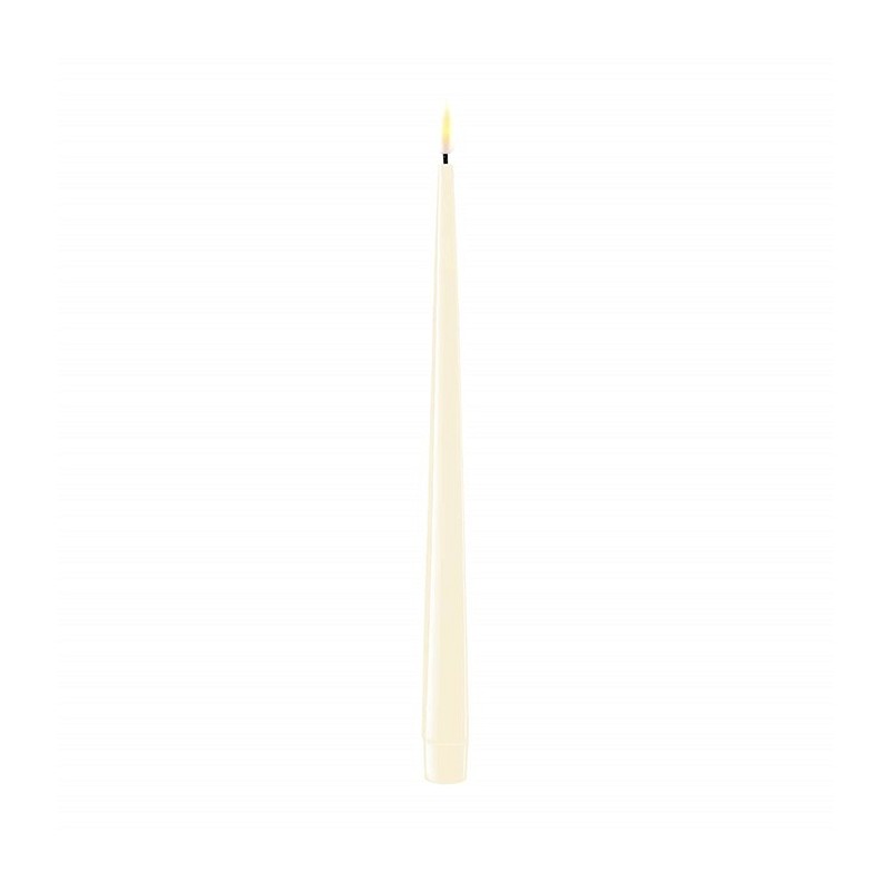 Ledljus / Rustikljus / 2-pack / 28cm Cream