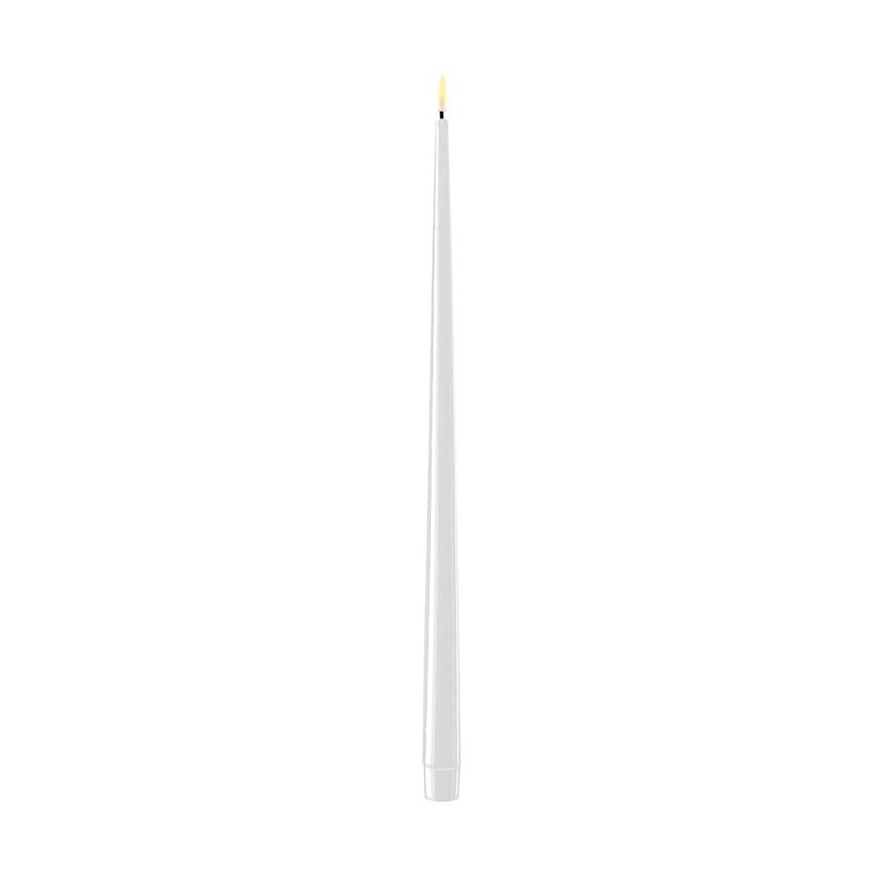 Ledljus / Rustikljus/ 2-pack / 38cm Vita
