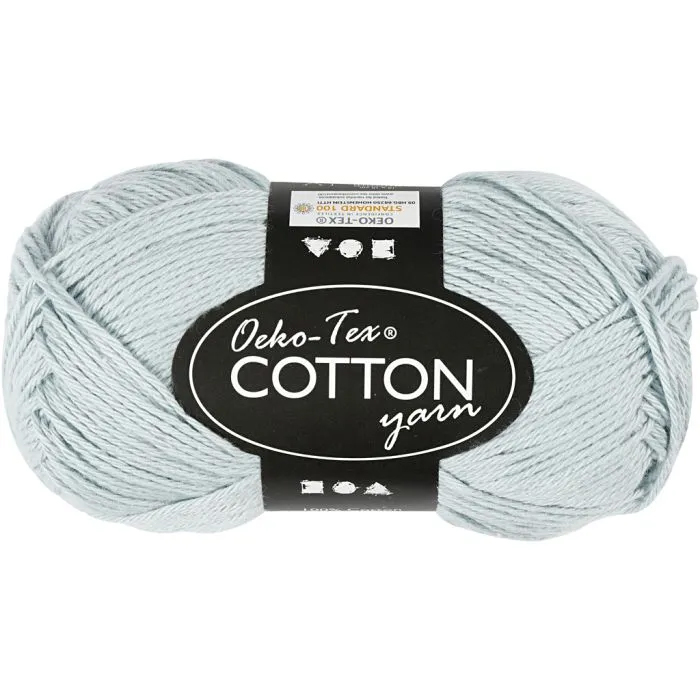 Oeko-Tex Cotton garn - Dusty Blue 8/4