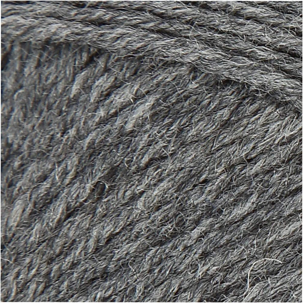Sock Woll Yarn - Mörkgrå