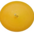 Candle - Egg candle - Life-size hen's egg - Easter yellow - 7 cm - 11