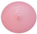 Hand-dipped thin long candles - Flower candles - Light pink - 38 cm - 10-pack - 4