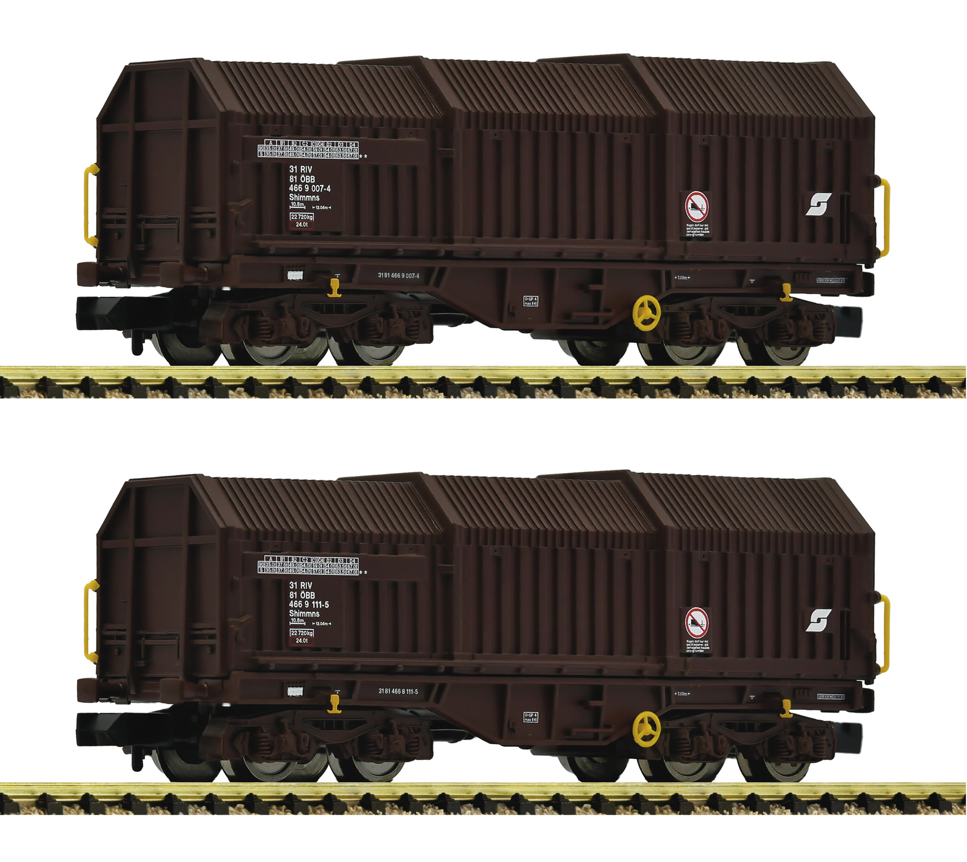 2-piece set: Telescopic c overed wagon, ÖBB