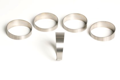 Ticon - Pie cuts 6" 1mm Titan (Tight Böj) - 5st