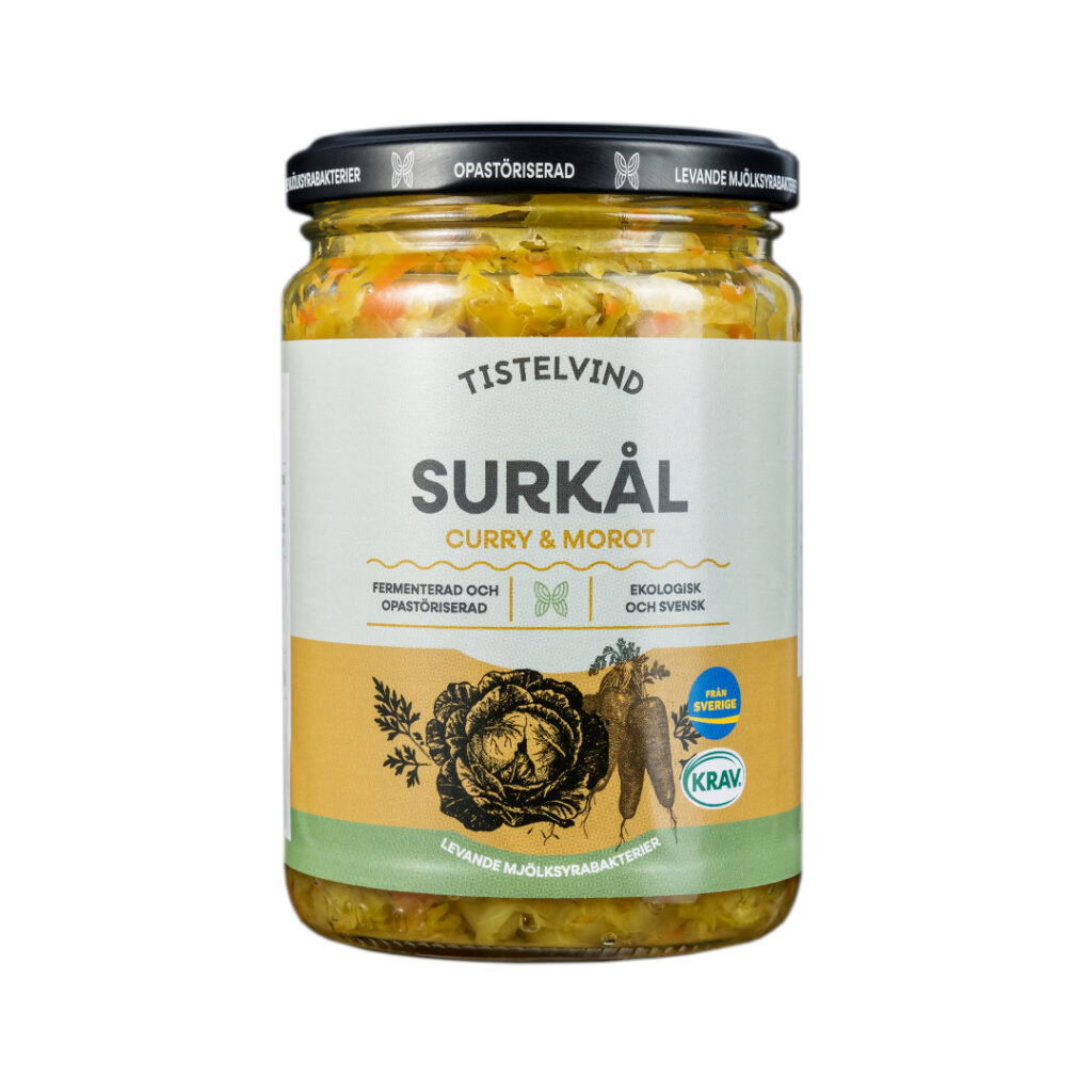 Tistelvind Surkål Curry & Morot 360g