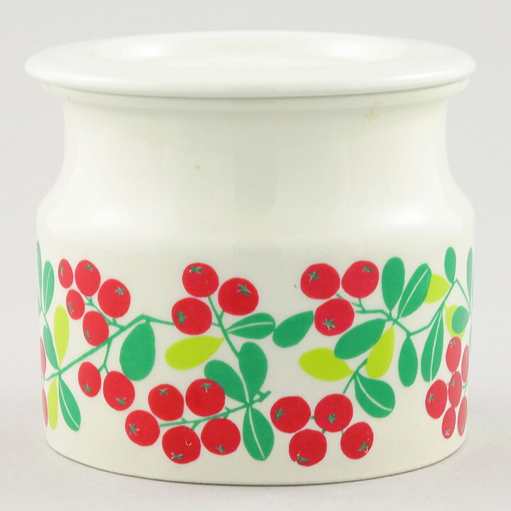 Raija Uosikkinen (Pomona 1962) Jar with Lingonberries Decor 9 cm (2)