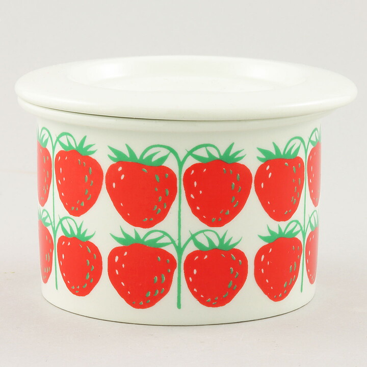 Raija Uosikkinen (Pomona 1962) Jar with Strawberries Decor 6 cm (2)
