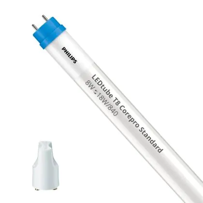 Philips LED-lysrör Corepro 60cm 8W (18W/840)