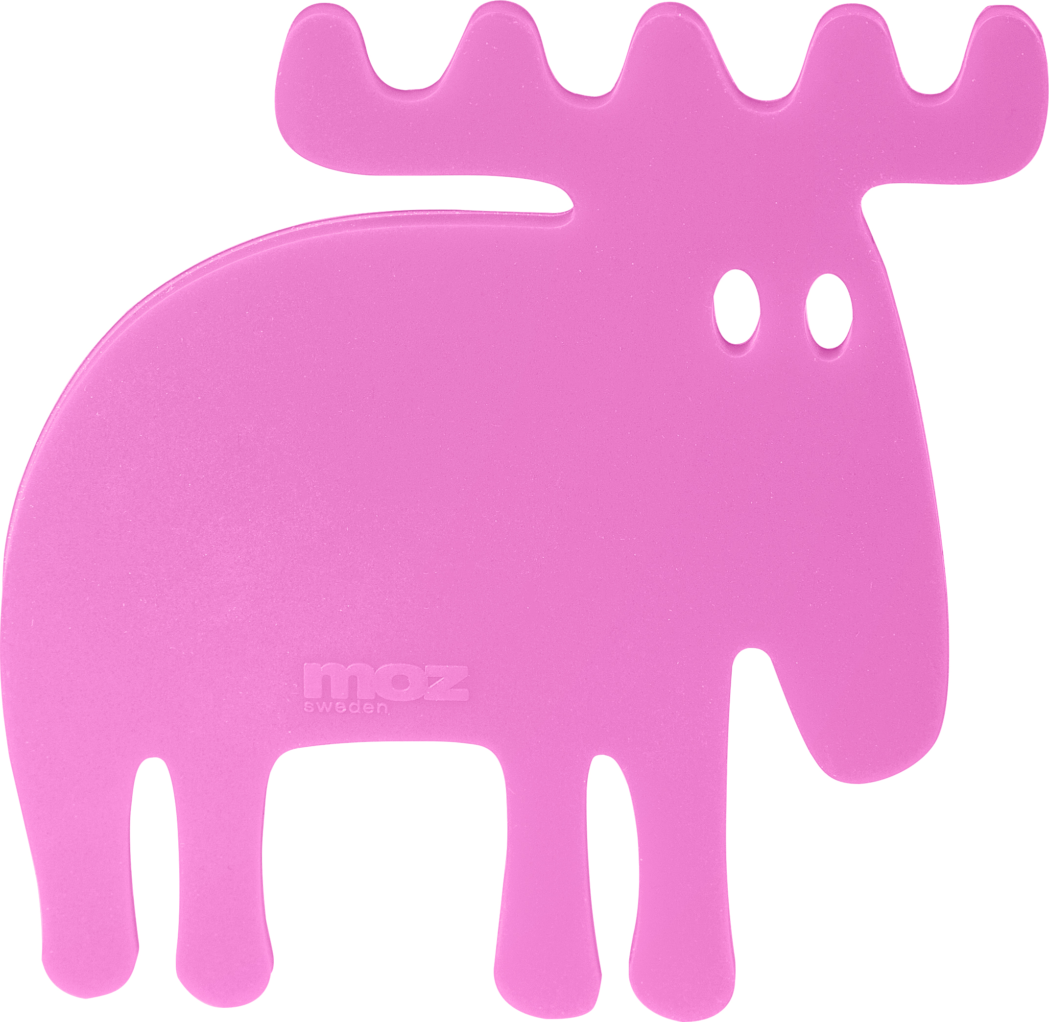 Glasunderlägg Älg silikon, rosa