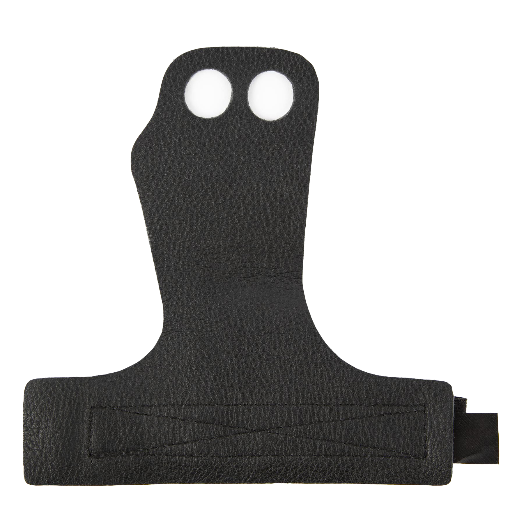 2-Hole Leather Lifting Grips, black - 2