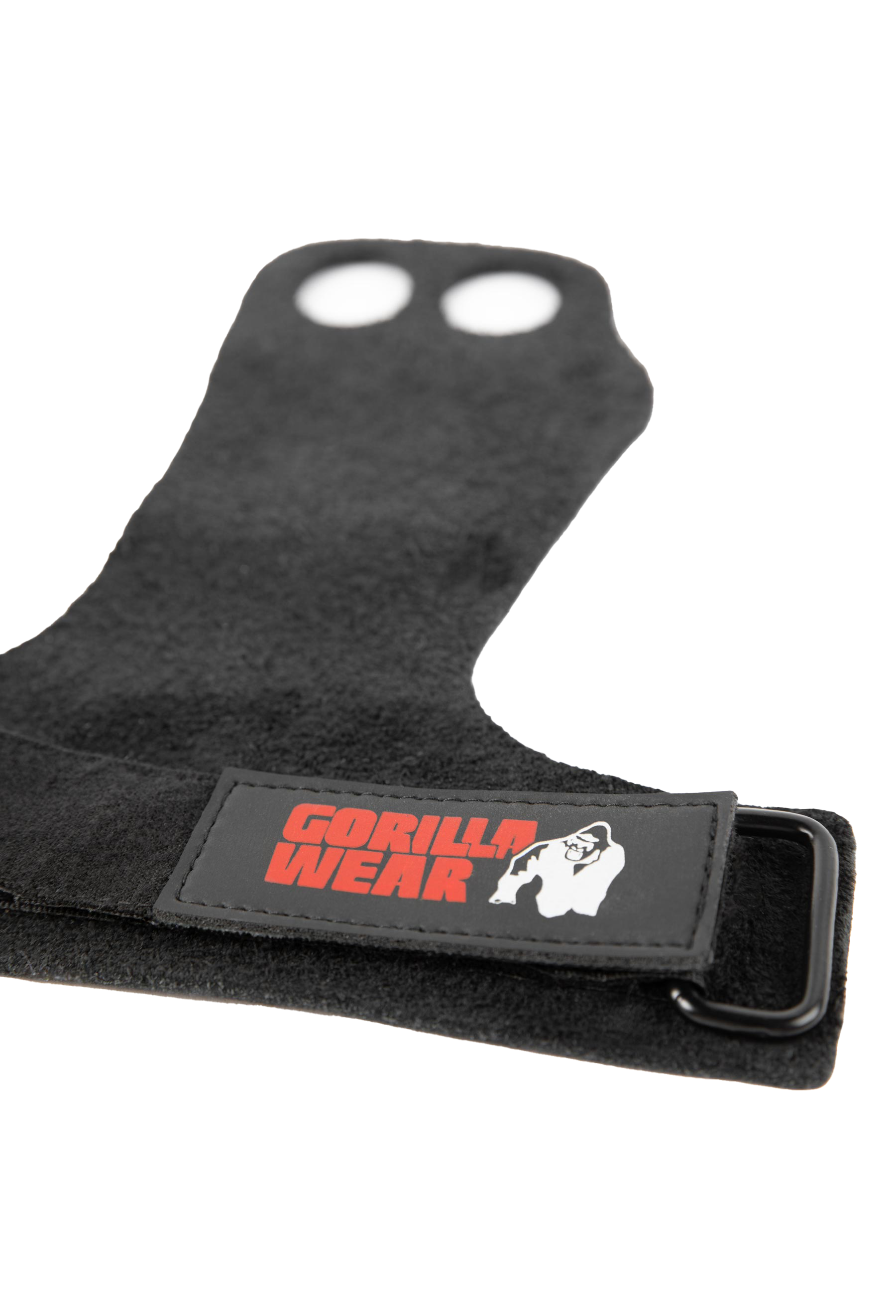 2-Hole Leather Lifting Grips, black - 5