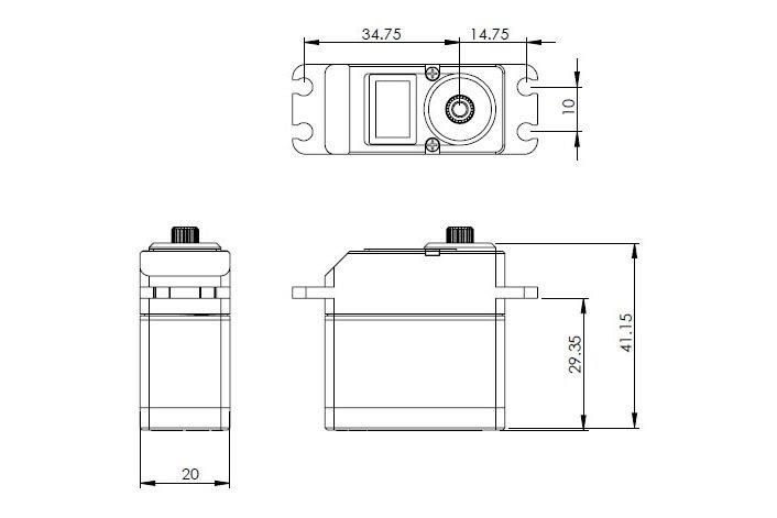 MKS DS9910 DS660A+ 0.14s/60°, 26.3kg.cm - 2