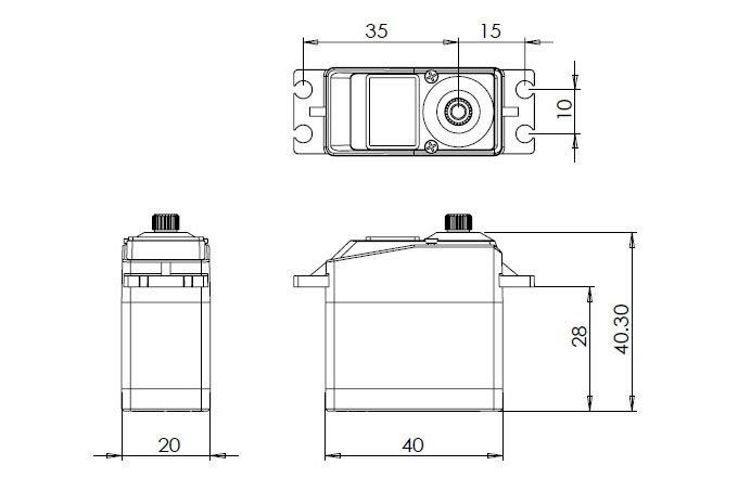 MKS DS1210 0.12s/60°, 10.0kg.cm - 2