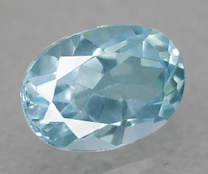 Piedra preciosa de topacio azul cielo natural de talla ovalada de 7x5 mm calibrada de 1,09 ct - 3