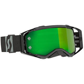 SCOTT - PROSPECT - TEAR OFF - Svart/Grå - Green Chrome Lens