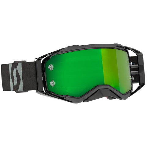 SCOTT - PROSPECT - TEAR OFF - Svart/Grå - Green Chrome Lens