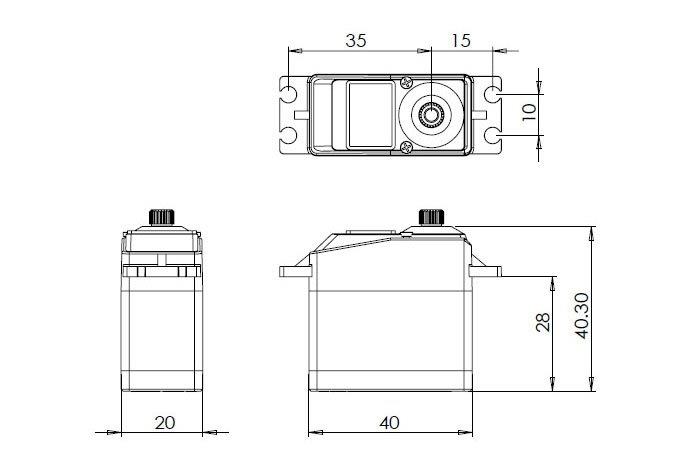 MKS DS1009 0.10s/60°, 8.8kg.cm - 2